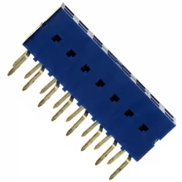 71991-308LF Connecteur d'entrée inférieur ou supérieur 0,100 &quot; (2,54 mm) à travers le trou d'or
