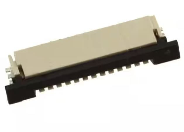 1-84952-2 12 Position des contacts du connecteur FPC, bas 0.039&quot; angle droit