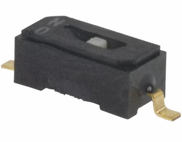 CHS-01TB Commutateur DIP SPST 1 Position Actuateur de glissement de surface monté 100mA 6VDC
